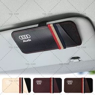 1/2pcs Car Storage Glasses Holder Car Card Clip Hanger Bag for Audi A4 B8 A3 8P 8V S3 A5 A6 S6 C6 Q5