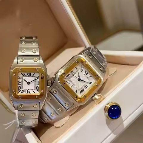 Fashion Brand Wrist Watches Woman Girl Ladies 29mm 26mm Square Good Quality Steel Metal Band Japanes