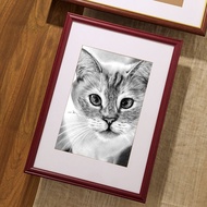 Wooden Photo Frame for Art Students Wall Hanging a3A4Paper Picture Frame4k8K Open Frame Sketch Outer
