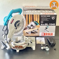 แท่นตัดองศาแบบเอียงใบตัดได้ เลื่อยองศา แท่นตัด 10 นิ้ว Berala รุ่น BL-1040 กำลัง 1,650W  ตัดไม้ ตัดเ