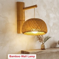 Wireless / Wiring Lampu Dinding Wall Lamp Battery Wall Lamp Battery Rattan Wall Lamp Lampu Dinding R