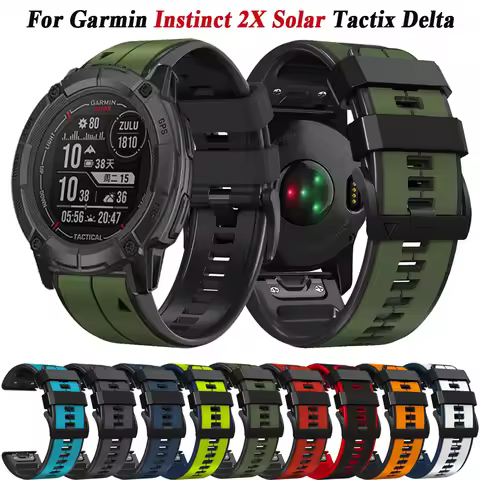 22mm 26mm Watch Bands For Garmin Instinct 2X Solar Fenix 7X 7 Pro 6 6X Pro 5 5X Plus Tactix Delta Wa