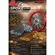 RCB Lidi Rim spoke ranting Gold  Chrome Pelbagai Saiz 184X9 157X9 140X9 155X9 180X9 163X9 LC135 RXZ