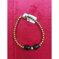 yna 10k gold jade bracelet