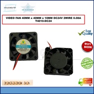 VIDEO FAN MOTOR FAN DC 2WIRE 0.08A DC24V Size40mm x 40mm x 10mm