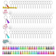 350Pcs Acrylic Clear Keychain Blanks for Vinyl with Blanks, Tassels, Jump Rings, Keychain Rings for 
