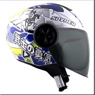 Spyder reboot2 Half face helmet Ronin (Free extra visor and visor sticker)