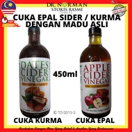 Dr Norman - Cuka Kurma/ Cuka Epal Dengan Madu Asli & Cuka Kurma Ajwa