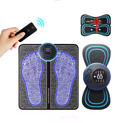 Electric Foot Massager Pad Electrostimulator Massage Mat EMS Muscle Massager Relax Feet Massage Fitn