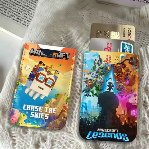 Game M-Minecraft Card Protect Credit Bank Card Holder Case Slim Wallet Protector for Men Travel Shop