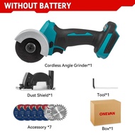 76mm Brushless Speed Variable Angle Grinder Cordless Portable Electric Grinding Machine Woodworking 