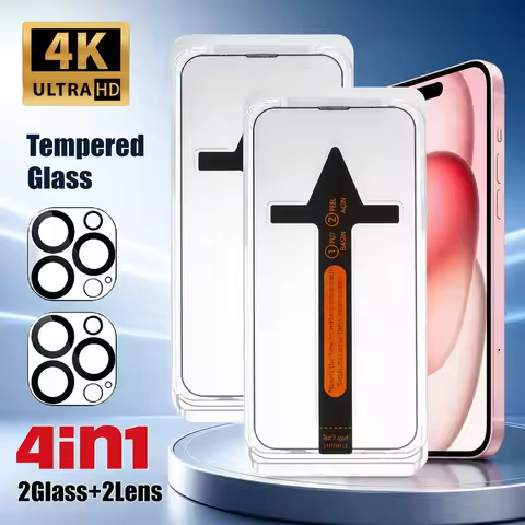 2+2PCS Tempered Glass For Motorola Edge 60 60 Fusion 60 Neo Camera Lens Screen Protector For Motorol