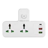 T-ADAPTOR 3-Pin Wall Socket Plug Adapter Socket Extension Plug Extension Plug With USB PORT Type C
