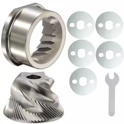 Conical Burr Grinder Set with Fine Grind Metal Shim Fit Breville BES870 BES876 Espresso Machine,Adju
