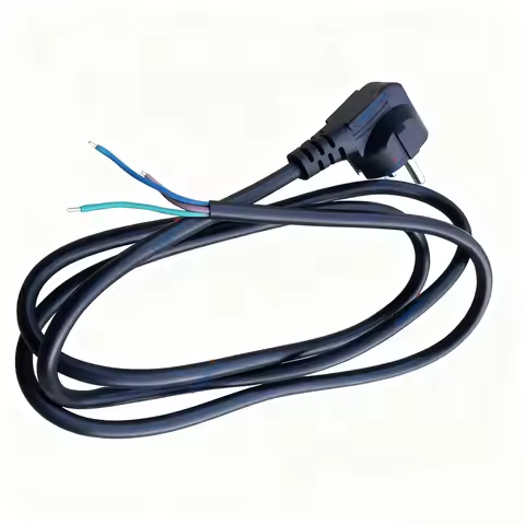 Pigtail EU Power Cable 3x0.75mm2 3x1mm2 3x1.5mm2 3x2mm2 Euro Plug Rewired Extension Cable For PC Com