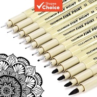 Set of 12 Professional Drawing Pens, Comic Pens, Art Pens, Calligraphy Pens, Brush Pens, Writing Pen