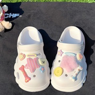 10pcs Christmas Gift Set Stylish Button Shoe Charms Beach Sandals Versatile Shoes Accessories