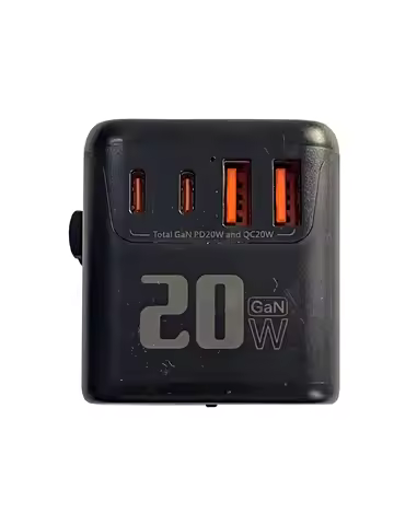 PD 20-35w International Power Adapter GaN 2 type-C&USB Fast Charging Travel Charger,Outlet Travel fo