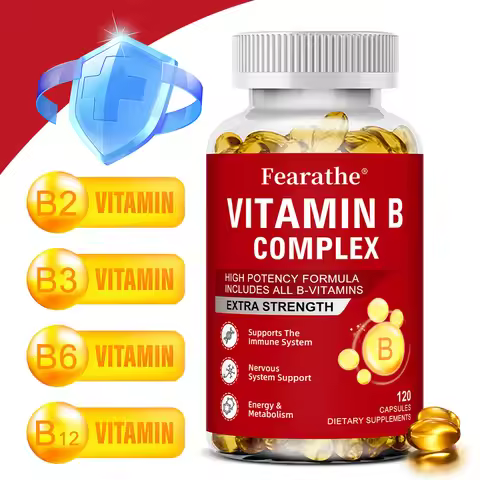 Vitamin B-Complex Vitamin Supplements (B12 B2 B3 B6 Folic Acid &Biotin), Immune & Energy Support,Imm