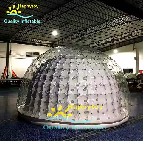 Lawn Inflatable Dome Tent Outdoor Clear Transparent White Inflatable Bubble Lodge Tent Room