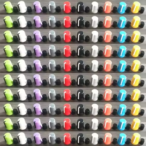 100pcs Rotary Knob NI For Traktor Kontrol Z1 Z2 S2 S4 S5 S8 DJ Controller Mixer