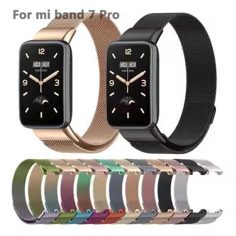 Milanese Loop Strap For Xiaomi Mi Band 7 Pro Smartwatch Metal Band Wristband For Mi Band 7 Pro Repla