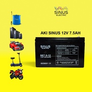 Aki sprayer listrik 12V 7.5Ah Aki VRLA 7.5-12 SINUS electric