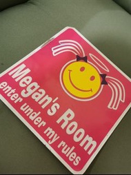 房門名牌（Megan)