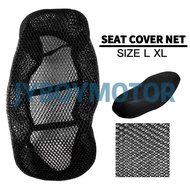 UNIVERSAL MOTORCYCLE SEAT COVER NET JARING SARUNG DUDUK MOTOR JARING PEMBALUT KUSYEN MOTOR SIZE L XL