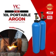 Portable Argon Gas 10L TIG Welding Seamless Steel Welding Gas/Mini Argon Gas)