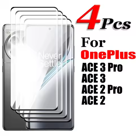 2/3/4PCS Glass For OnePlus ACE 3 Pro Tempered Glass For OnePlus ACE2 ACE3 Pro Screen Protector 3D Cu