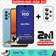 TEMPERED GLASS BLUE SAMSUNG A32(5G) BONUS CAMERA LENS