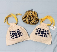 （New）草間彌生 皮 黃色 南瓜 散銀包  Yayoi Kusama yellow leather  pumpkin Coin Purse