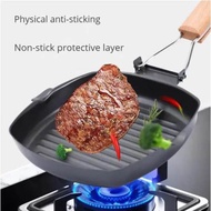 Non Stick Square Grill Pan Heavy Gauge Deluxe Handle