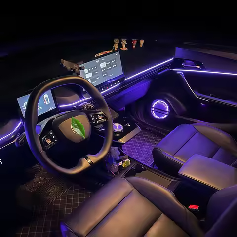 14/18 in 1 Led Acrylic Car Ambient Light RGB 64 213 Color Symphony Acrylic APP Streamer Atmosphere L