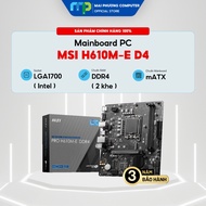Mainboard MSI H610M-E DDR4 - LGA1700 - 2 RAM slots DDR4 - mATX -