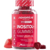 Inositol Gummies - PCOS plement with Myo-Inositol, Folic Acid, Zinc, Vitamin B12, B6, Chromium - Hor