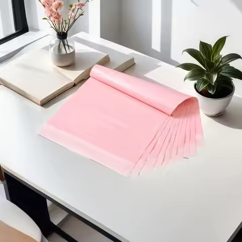 Thickened Pink Courier Bags Waterproof Apparel Shipping Packaging Bags Large Size E-commerce Logisti