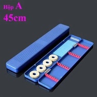 Long fishing tackle box, blue float box 45cm