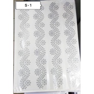 Sticker Hotfix Batu Manik Tampal Sticker Untuk Aksessori Tudung,Shawl, Baju,Jubah