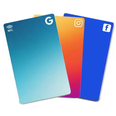 New Design Printing NFC Chip Instagram Facebook Google Reviews Card Pop Up NFC Card