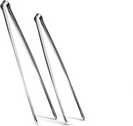 2 Pcs (11.5" & 13.5") Precision Serrated Non-Slip Tips Cooking Tongs Stainless Steel Professional Ch