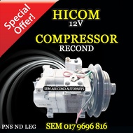 HICOM 12V PANASONIC ND LEG RECOND COMPRESSOR/ KOMPRESOR (CAR AIRCOND SYSTEM)