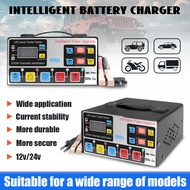 800A Bateri Kereta Car Battery Charger 12V/24V Battery Kereta Pengecas Bateri Kereta Moto Battery Re