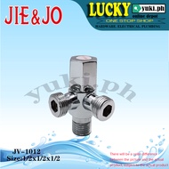 2 Way Angle Valve W/ Adapter 1/2"x1/2"x1/2" JV-1012