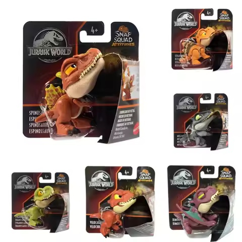 Original Mattel Jurassic World Snap Squad Dinosaurs Indominus Rex Baryonyx Mosasauru Bumy Ankylosaur