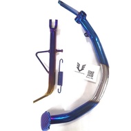 EX5/EX5 Dream/EX5 Class1 Titanium Blue Side Stand/Brake Pedal Blue Gold/Blue White