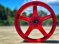 New Car Sport Rim Flow Forming 8.6KG - ADVAN RACING GT WHEELS 18x8.5J 5x113 ET40 CANDY RED - READY S