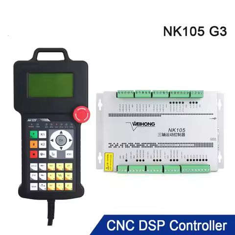 WeiHong NK105 G3 CNC DSP Motion Control System CNC Router 3 Axis 4AXIS Motion Card NK105 G3 Remote H