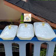 Buffet Place Container + Lid Buffet Aesthetics White Motif Buffet Place Buffet Container OK